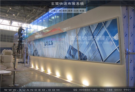 大型展臺(tái)現(xiàn)場(chǎng)搭建照片