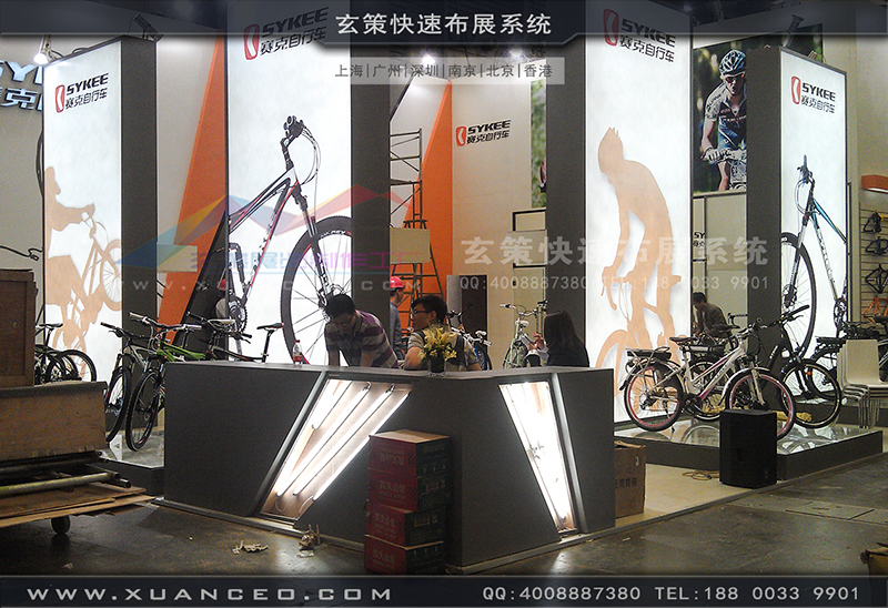 賽克展臺(tái)搭展-自行車展展臺(tái)搭展-上海玄策展覽工廠02